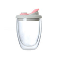 Double Walled Tumbler with Silicone Cover 350ml Pink