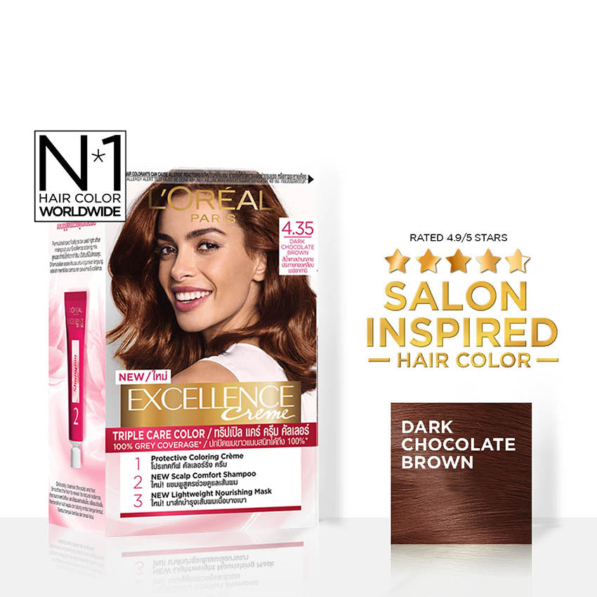 Excellence Creme - 4.35 Dark Caramel Brown