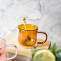 Colored Double Walled Glass 250ml Orange