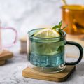 Colored Double Walled Glass 250ml Green