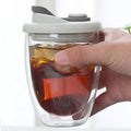 Double Walled Tumbler with Silicone Cover 350ml Gray