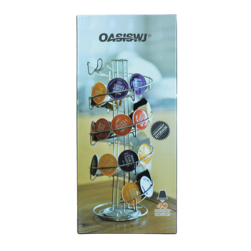 40 Caffitaly Rotating Coffee Rack Pod Holder 1353