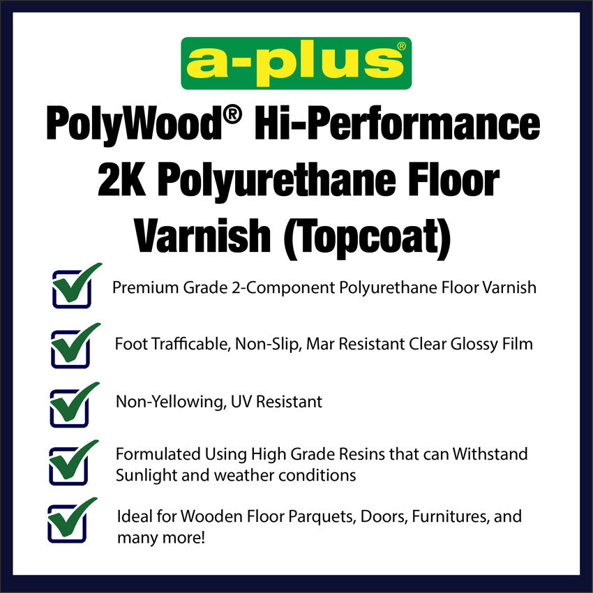 PolyWood Hi-Performance 2K Polyurethane Topcoat Floor Varnish