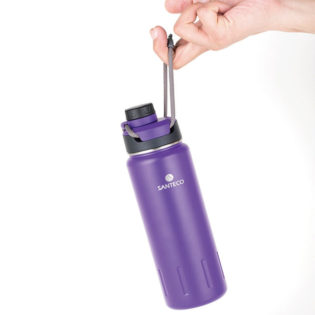 Ktwo Sports Bottle, 24 oz, Stainless Steel, Vacuum Insulated
