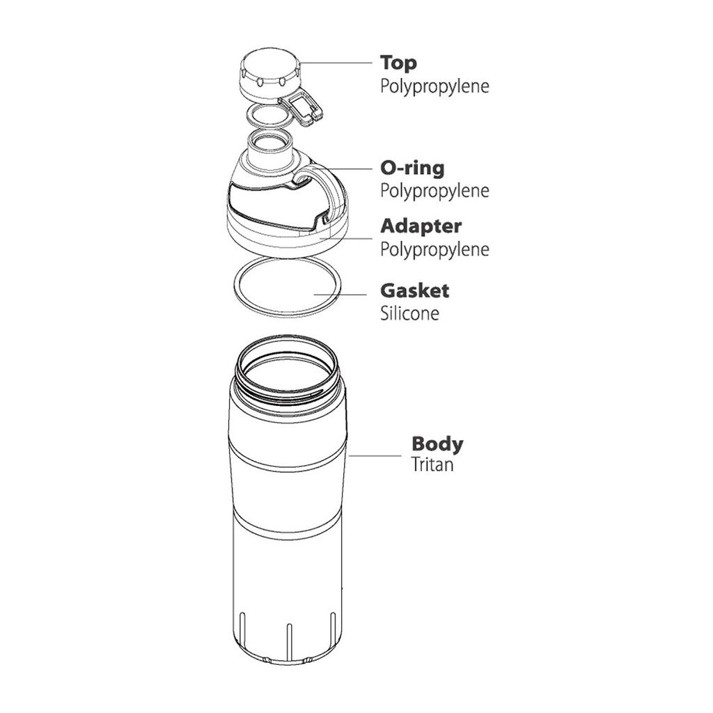 Oural Sports Bottle, 25 oz Tritan