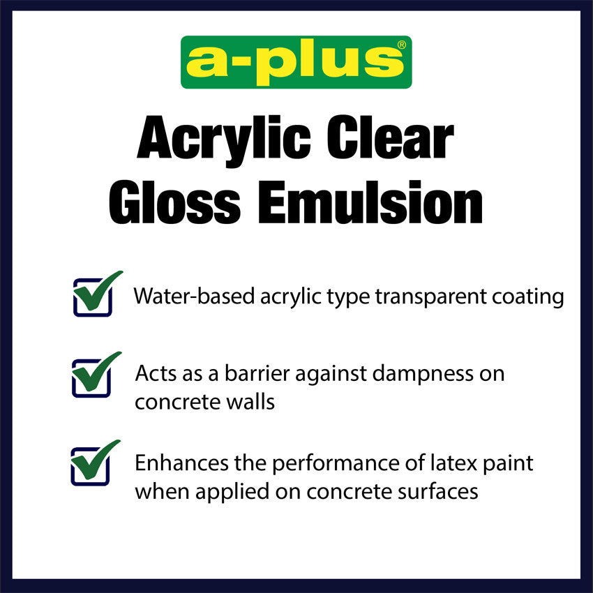 Acrylic Clear Gloss Emulsion ACGEmul