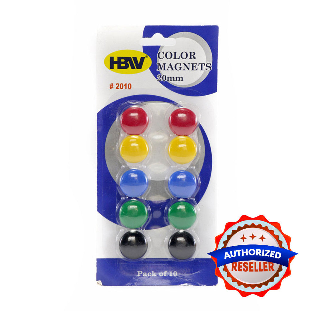 MAGNETIC BUTTON COLORED 20mm (10-P)