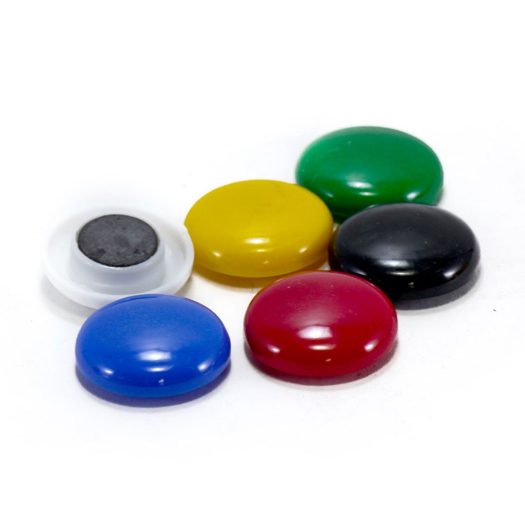 MAGNETIC BUTTON COLORED 20mm (10-P)