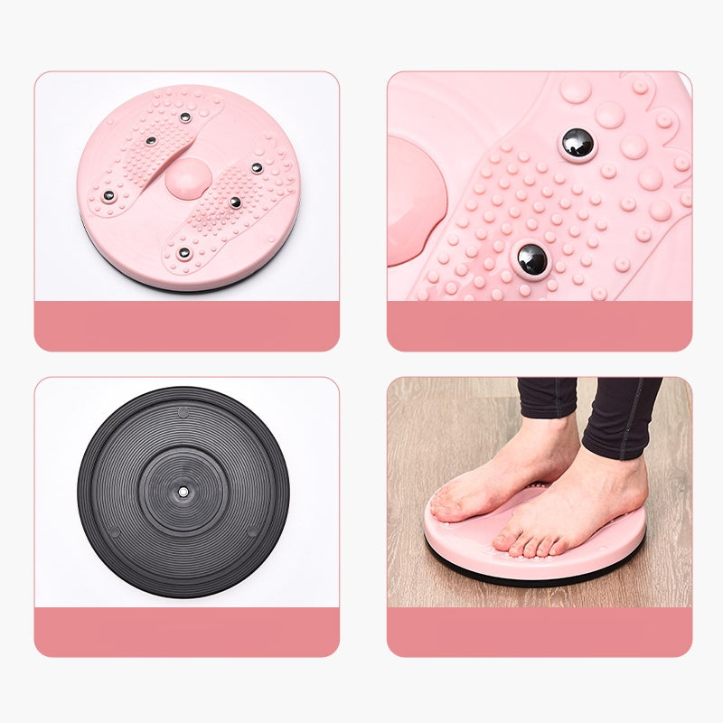 Ab Twister Board for Exercise Slimming Waist and Leg Twist Disc with Pull Rope TwistDisc-Grn