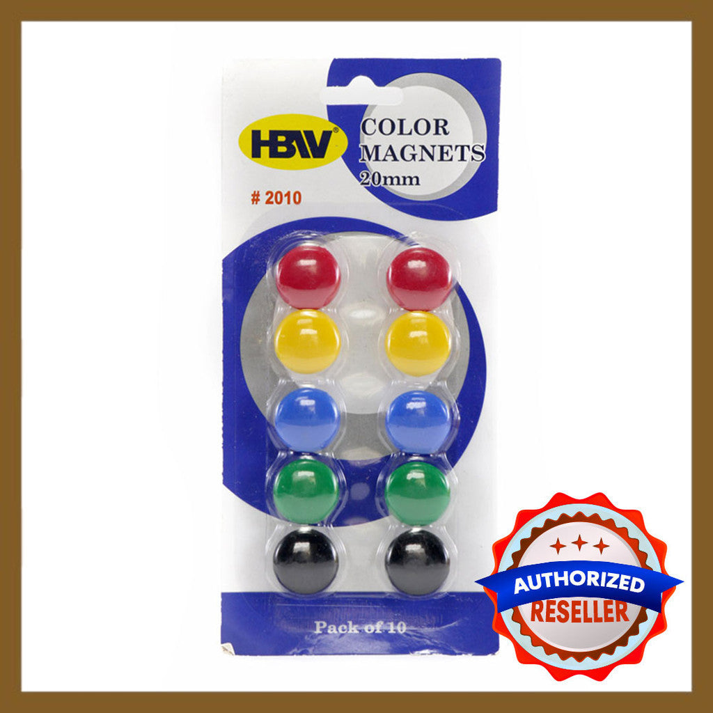 MAGNETIC BUTTON COLORED 20mm (10-P)