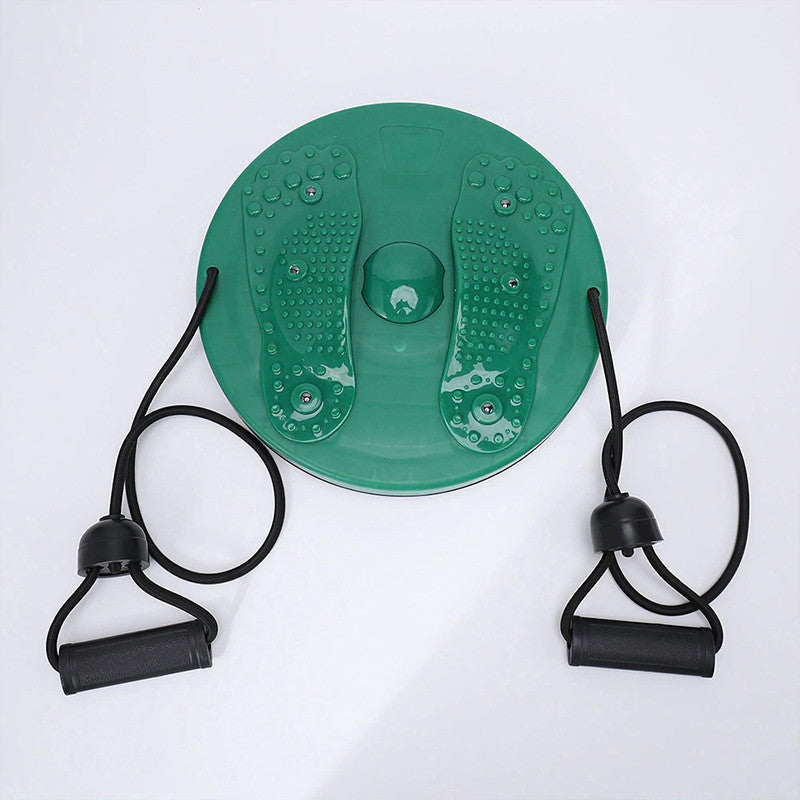 Ab Twister Board for Exercise Slimming Waist and Leg Twist Disc with Pull Rope TwistDisc-Grn